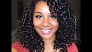 Perm Rod Set On Straightened Natural Hair [upl. by Heringer]