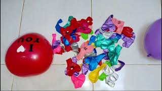 Unboxing Package Colorful Balloons [upl. by Aeduj32]