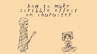 How to Make Scribble Effect on Character  After Effects Tutorial [upl. by Opportuna]