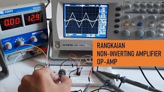 Tutorial membuat rangkaian Non Inverting Amplifier [upl. by Clancy]