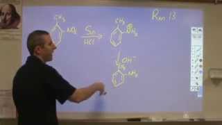 organic chemistry reaction 13  reduction of nitro group to amine [upl. by Armil]