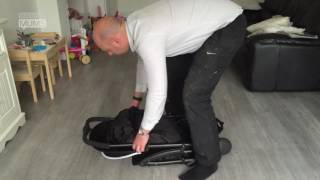 How To Fold The Ickle Bubba Aurora Pushchair  MadeForMums [upl. by Amapuna579]