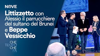 Che Tempo che Fa Littizzetto con Alessio il parrucchiere del sultano del Brunei e Beppe Vessicchio [upl. by Esertal387]