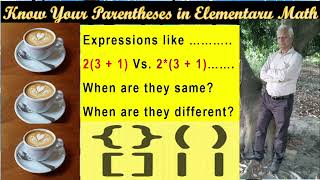 Parentheses Elementary Difference [upl. by Agathe]