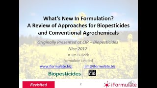 iFormulate Revisited  Whats New In Agrochemical Formulation [upl. by Drarehs414]