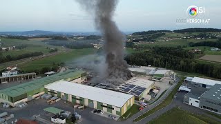 Brand auf Industriegelände in Gerling [upl. by Lumpkin]