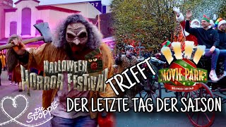 MOVIE PARK  HORROR FESTIVAL 🔪trifft HOLLYWOOD CHRISTMAS 🎄 [upl. by Mcgaw]