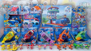 Paw Patrol toy Collection and Lookout Tower and Aqua Pups toy unboxing no talking toy review ASMR [upl. by Rdnaskela556]