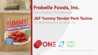 JampF Yummy Tender Pork Tocino TV Ad Q4 2024 15s Philippines CCST [upl. by Aynat]