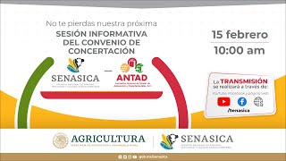 Sesión informativa del convenio de concertación SenasicaANTAD [upl. by Touber]