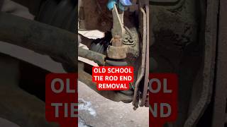 Tie Rod End Removal Old schooltierodend carrepair carmaintenance howtofix [upl. by Mahgem]