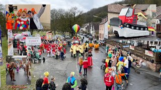 Rosenmontagszug 2024 in Aura an der Saale [upl. by Winchell]