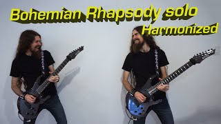 Bohemian Rhapsody Guitar Solo Harmonized [upl. by Sik]