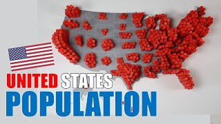 The population of the United States visualized [upl. by Anairotciv]