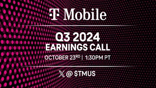 TMobile Q3 2024 Earnings Call Livestream [upl. by Marylin]