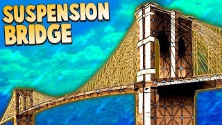 Who Built the DUMBEST FORT Contest Suspension Bridge Base Silliness Forts Multiplayer Gameplay [upl. by Damon44]