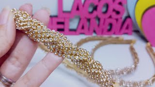 Tiara de Luxo com Manta de Strass Fácil diy comofazer [upl. by Eeuqram]