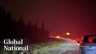 Global National July 23 2024  Jasper National Park wildfire forces thousands to flee [upl. by Peonir822]