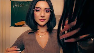 Girl That Hates ASMR Sits Next To You In Class personal attention hair play tapping [upl. by Haroldson]