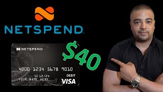 Netspend  20 Prepaid Debit Card Bonus [upl. by Ayortal]