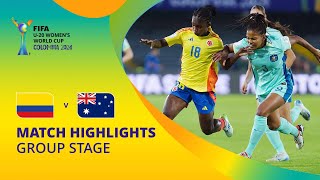 Colombia v Australia  FIFA U20 Womens World Cup Colombia 2024  Match Highlights [upl. by Esdnil]