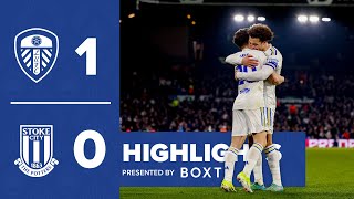 Highlights Leeds United 10 Stoke City  James goal maintains unbeaten home record [upl. by Notselrahc]