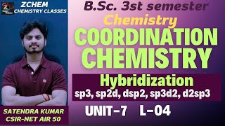 L4 Hybridization of coordination compounds  Tetrahedral Square planar Octahedral complex zchem [upl. by Florian]