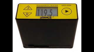 Surface Roughness Tester Profilometer Phase II Model SRG 2200 Instructional Video [upl. by Sillsby]