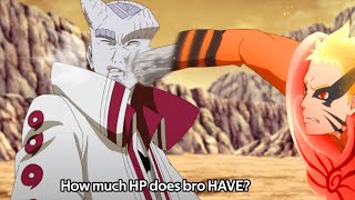 When Naruto found out ISSHIKI had 18 bars of Health and INFINITE stamina [upl. by Ttennaj]