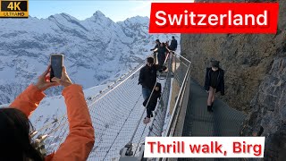 Switzerland 4K  Birg  The JawDropping Birg Thrill Walk at Schilthorn switzerland [upl. by Dympha]