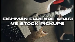 Fishman Fluence Abasi set VS Stock pickups  G4M 529 Pro Fanned Fret 8String [upl. by Koffman]