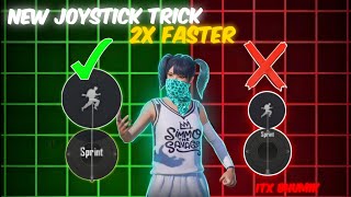 New 🔥 Joystick trick for 2x fast movement 💀 pubgbgmi [upl. by Nuhsal]