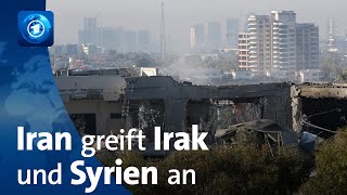 Iran greift Ziele in Irak und Syrien mit Raketen an [upl. by Andrade]