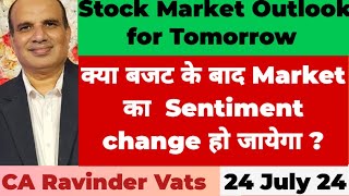 Stock Market Sentiment After Budget CA Ravinder Vats [upl. by Amocat212]