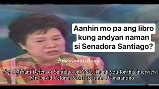 AANHIN pa ang libro kung andyan naman si senadora miriamsantiago miriam viralvideo trending [upl. by Mata]