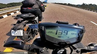 TVS APACHE RTR 160 4V BS6 TOP SPEED [upl. by Enattirb]