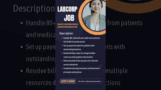 LabCorp Is Hiring Now Remote Customer Service Support Representative – Labcorp Work From Home [upl. by Hoxsie]