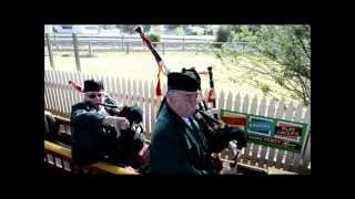 Elmore Miniature Railway  Golden City Pipe Band [upl. by Nivets]