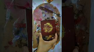 Gold leaf canvas paintingshorts youtube [upl. by Hwu]