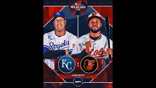 LIVE MLB The Show 24 2024 100224 Postseason AL Wildcard KC Royals  Baltimore Orioles Game 2 [upl. by Geiss]