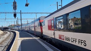 SBB EW IV und IC2000 Pendel abfahrt in Romanshorn [upl. by Cristiona]