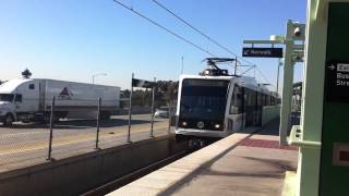 Metro Green Line arriving at Rosa Parks Willowbrook 12202012 [upl. by Yelrahs455]