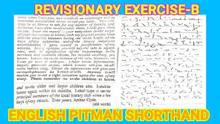 Revisionary B 4060 wpm English pitman Shorthand [upl. by Kentiga45]