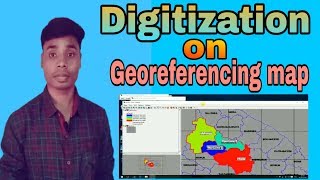 Digitization on the georeferencing map [upl. by Ymar]