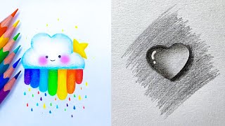 Fun and Easy Drawing Tricks Simple Pencil Drawing Tutorials [upl. by Machos]