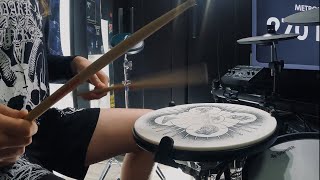 270 BPM PRACTICE PAD EXERCISE  SINGLE STROKES  14 YEAR OLD DRUMMER [upl. by Mannos]