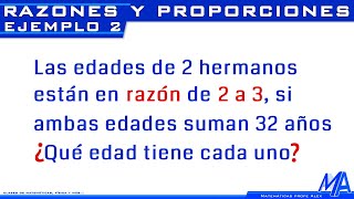 Razones y proporciones  Ejemplo 2 [upl. by Ardnuaek590]