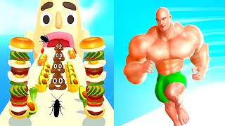 Sandwich Runner VS Muscle Rush  Sandwich Runner  Muscle Rush Gameplay 29S2024 [upl. by Eseeryt]