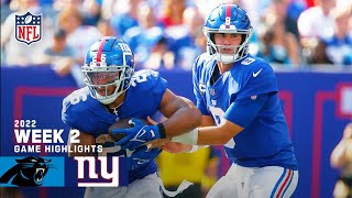 Carolina Panthers vs New York Giants  2022 Week 2 Highlights [upl. by Kendra]