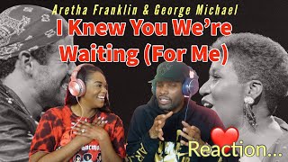 George Michael amp Aretha Franklin quotI Knew You Were Waiting For Mequot Reaction  Asia and BJ [upl. by Aihsatsan]